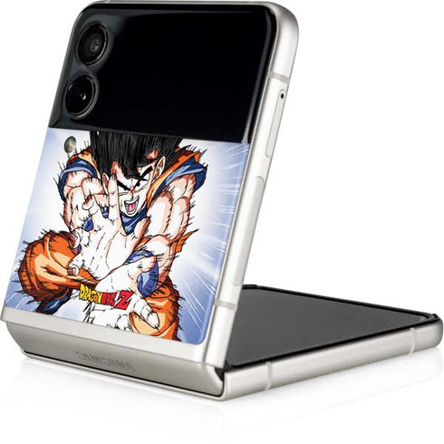 Dragon Ball Z Goku Kamehameha Blast Galaxy Z Flip4 5G Skin